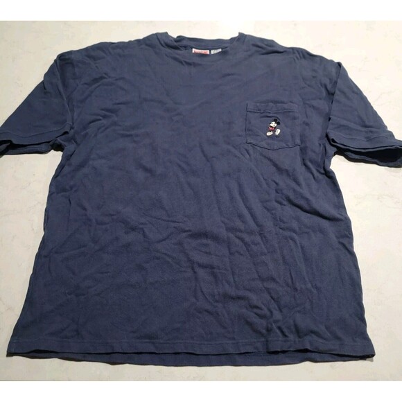 Vintage Mickey Inc Embroidered Mickey Mouse Logo Y2K Pocket Disney 2XL EUC - Picture 2 of 7